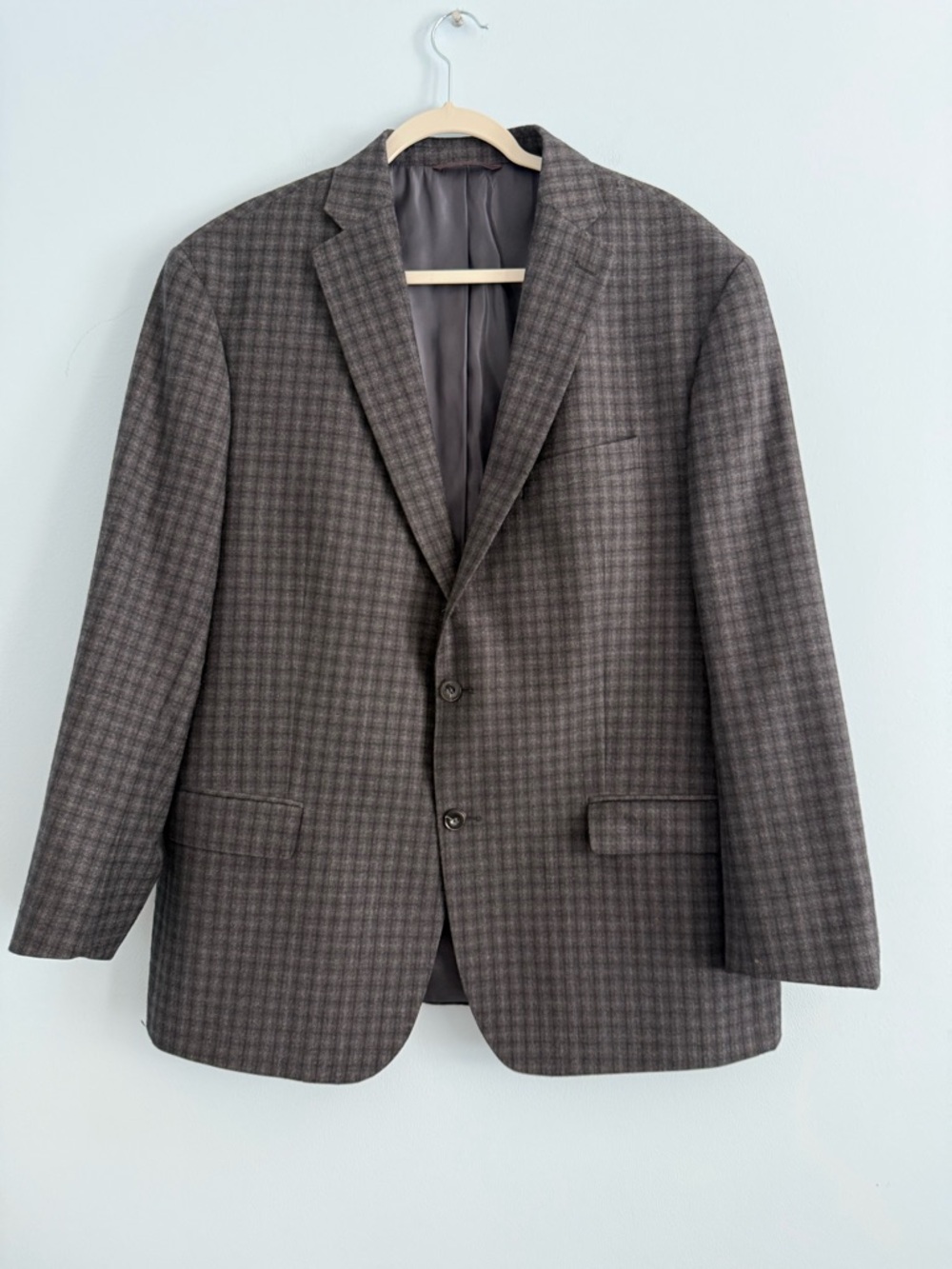 Michael‎ Kors Men’s 100% Wool Plaid Blazer Size 46 R